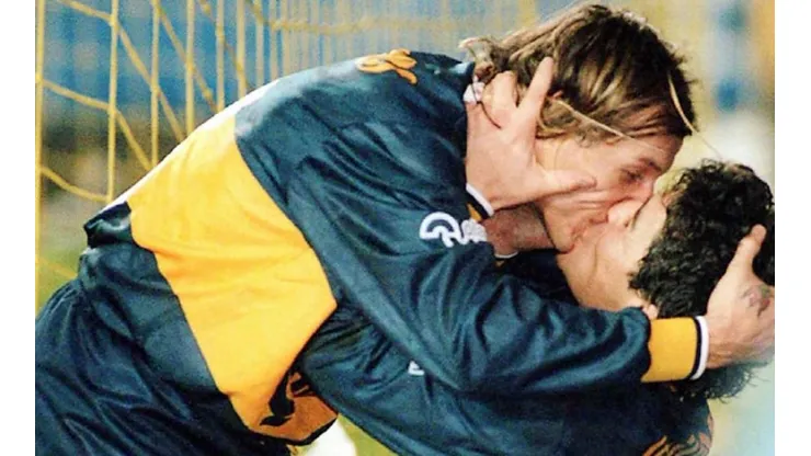 Caniggia y el Diego.