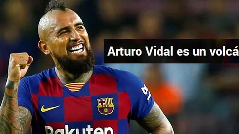 Vidal fue protagonista de la goleada de Barcelona sobre Valladolid