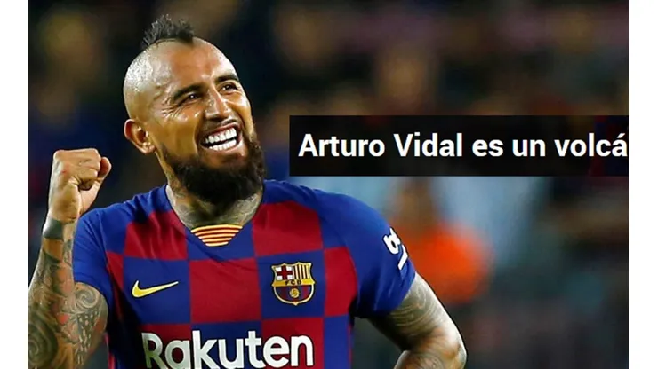 Vidal fue protagonista de la goleada de Barcelona sobre Valladolid