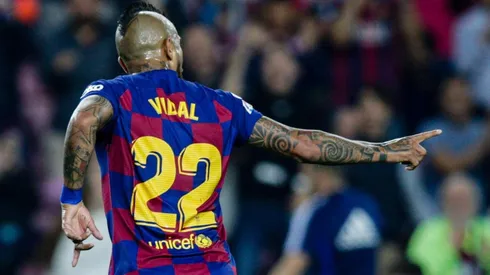 Arturo Vidal suma tres goles esta temporada por el Barcelona