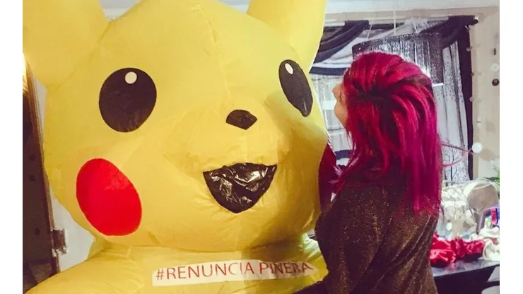 Pikachu revolucionó las marchas en Chile.