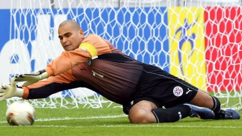 Chilavert durante el Mundial de Corea y Japón 2002.
