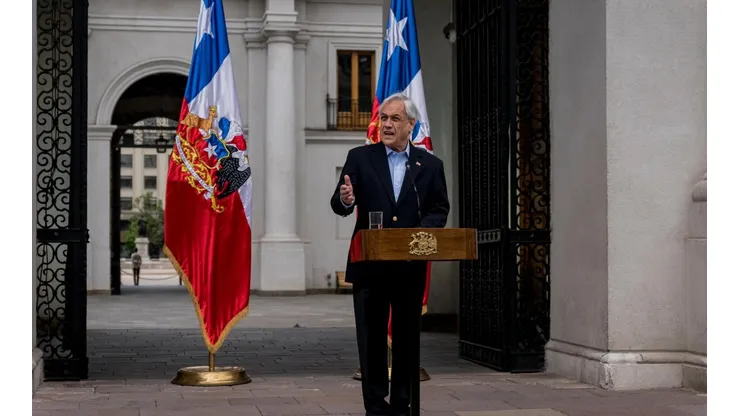 Presidente Sebastián Piñera en el Palacio de La Moneda.