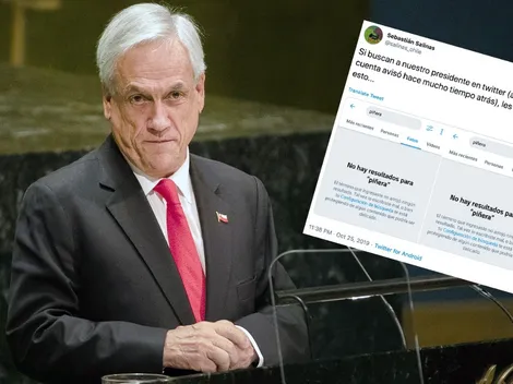Usuario de Twitter informa que no se puede buscar Piñera en la sección de imágenes y videos
