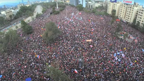 La Galería Cima ha transmitido las manifestaciones en Plaza Italia todos los días, incluyendo la protesta de este histórico día.