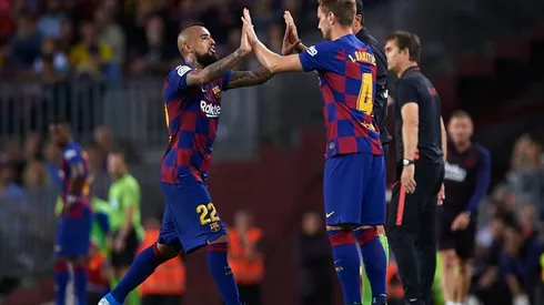 Vidal y Rakitic en la retina de Conte y el Inter.