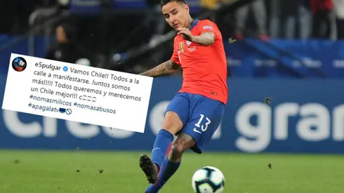 Erick Pulgar apoya al pueblo.