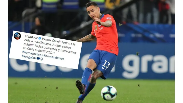 Erick Pulgar apoya al pueblo.