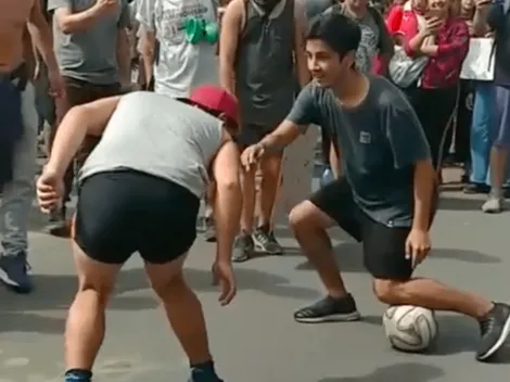 Freestyler lleva su talento hasta Plaza Italia y se une a manifestaciones