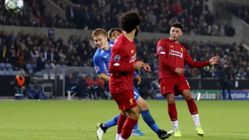 La pegada de Oxlade-Chamberlain en el golazo.