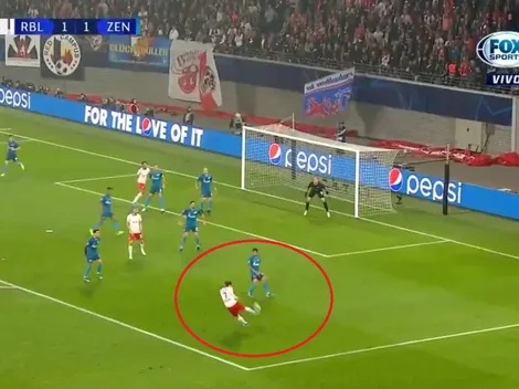 El golazo con el que el Leipzig se impuso al Zenit