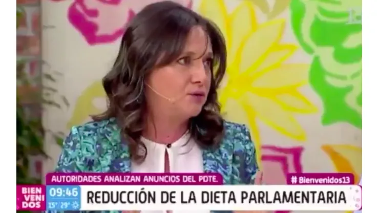 Mónica Pérez no está de acuerdo con la rebaja de sueldos en el Congreso