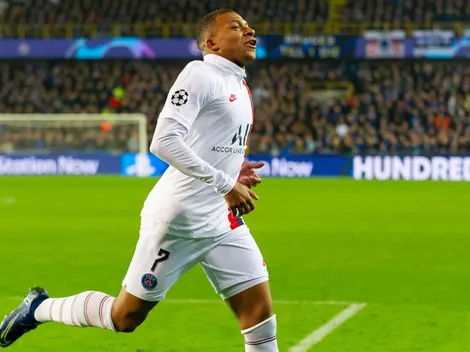 Triplete de Mbappé y goleada del PSG contra el Brujas