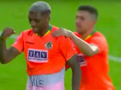 Junior Fernandes anota con especial dedicatoria a los chilenos