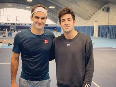 Federer le hace un queque a Garin y envía mensaje a Chile