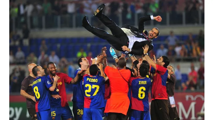 Pep ganó el sextete con el Barça en 2009