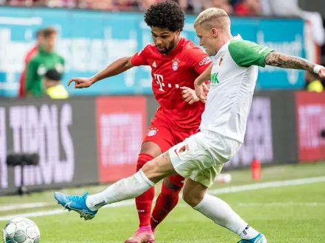 Augsburgo le empata en la agonía al Bayern y lo baja de la cima