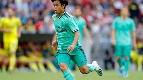 Kubo hizo la pretemporada con el Real Madrid.