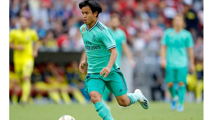 Kubo hizo la pretemporada con el Real Madrid.