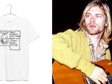Atención fanáticos de Nirvana, esta es la primera polera oficial de Kurt Cobain