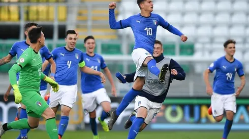 Sebastiano Esposito fue la figura de italia en la clasificatoria europea