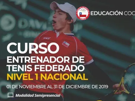 Certifícate como entrenador federado en tenis de alto rendimiento nivel 1 junto a la Federación de Tenis