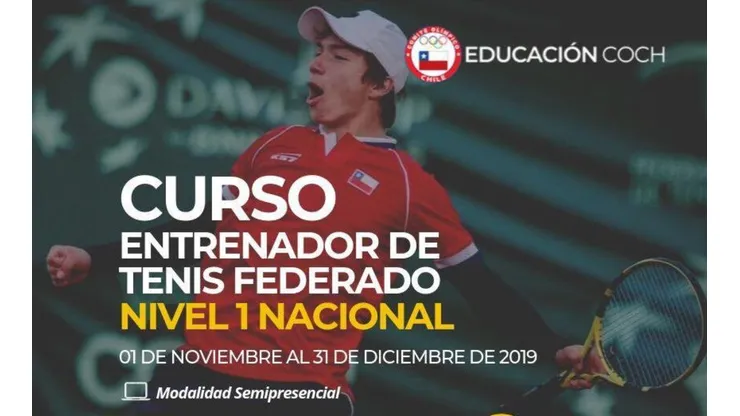 Certifícate como entrenador federado en tenis de alto rendimiento nivel 1.