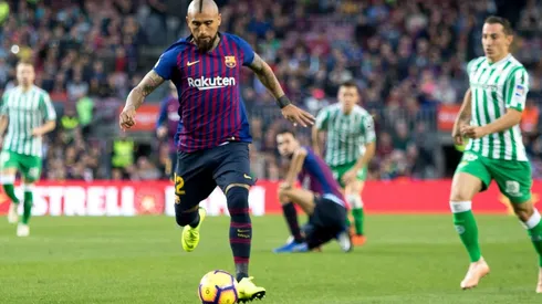 Arturo Vidal anotó un gol en el encuentro entre Barcelona y Betis