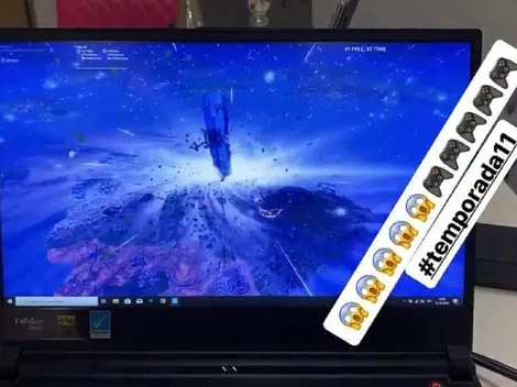 Medel sufre con la destrucción de Fortnite y se queda viendo el agujero negro