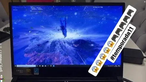 Medel sufre con la destrucción de Fortnite y se queda viendo el agujero negro
