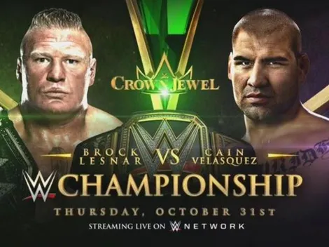 Brock Lesnar defiende el título de WWE ante Cain Velásquez en Crown Jewel