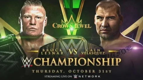Brock Lesnar defiende el título de WWE ante Cain Velásquez en Crown Jewel