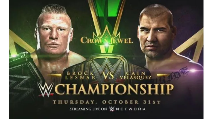 Brock Lesnar defiende el título de WWE ante Cain Velásquez en Crown Jewel