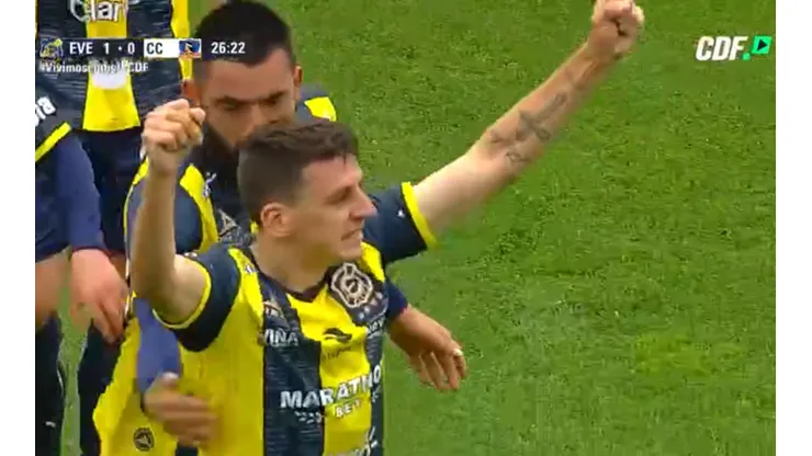 Ceratto marcó el gol con un zurdazo.