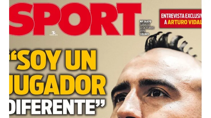La portada de Sport para la edición de este sábado.