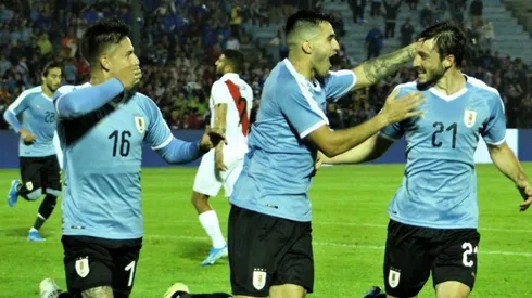 Uruguay pegó primero en la serie amistosa.