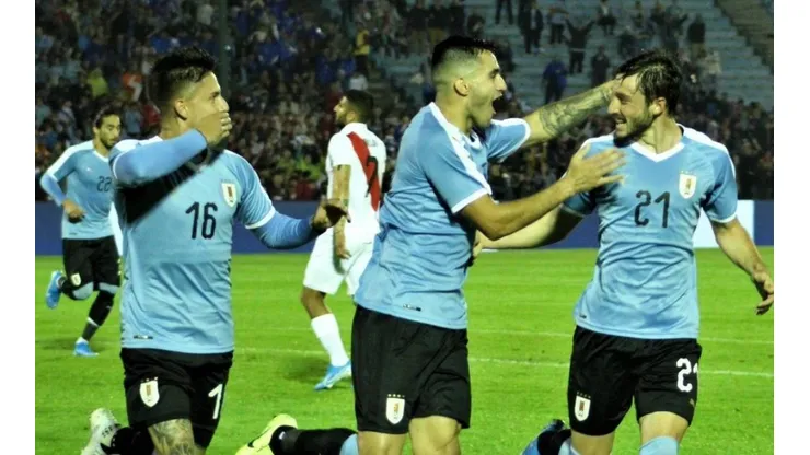 Uruguay pegó primero en la serie amistosa.