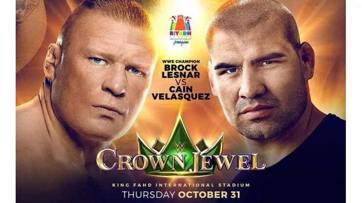 Brock Lesnar contra Cain Velásquez confirmada para WWE Crown Jewel