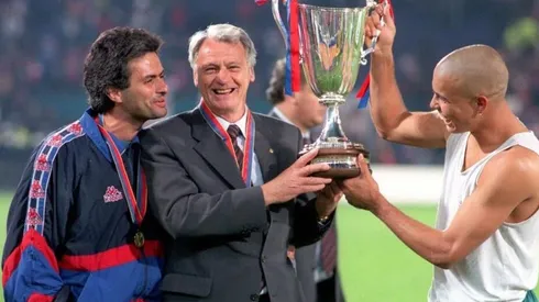 El joven Mourinho y Ronaldo.