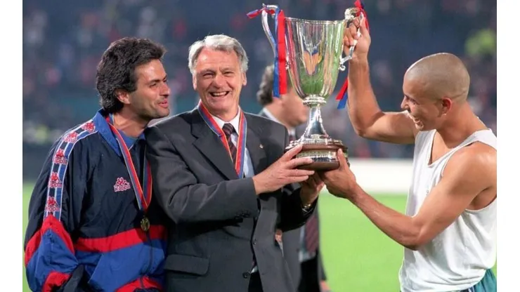 El joven Mourinho y Ronaldo.