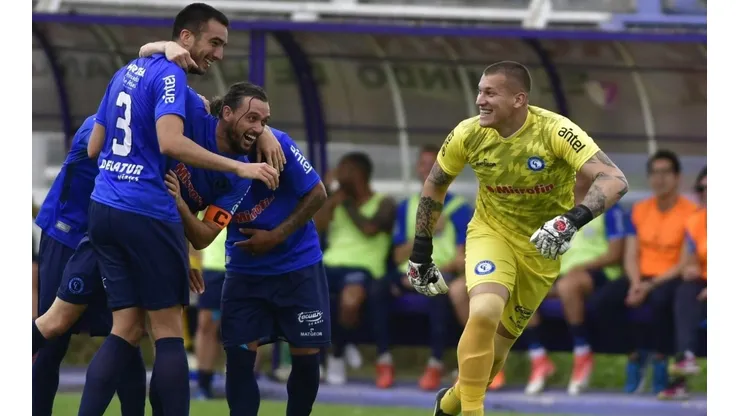 Aguerre celebra.