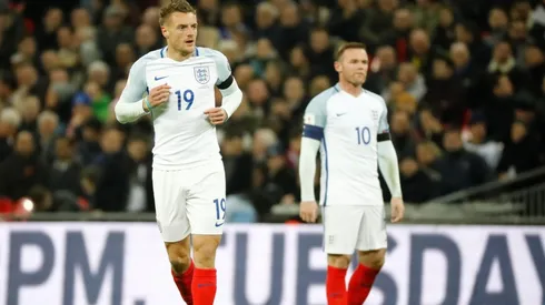 Rooney y Vardy compartieron en la selección inglesa.