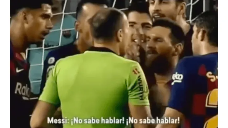 La defensa de Lionel Messi por expulsión a Dembélé: "¡No sabe hablar!"