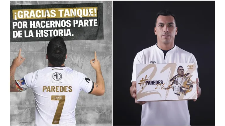 Umbro celebra el récord de Esteban Paredes con camiseta y zapatos especiales.