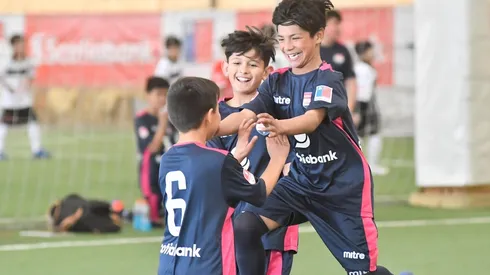 Varios colegios celebraron en el inicio del Campeonato Infantil Scotiabank en la ciudad de Temuco.