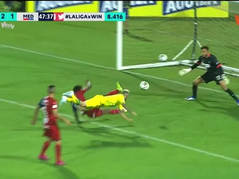 Jean Paul Pineda anota hermoso gol de palomita en el fútbol colombiano