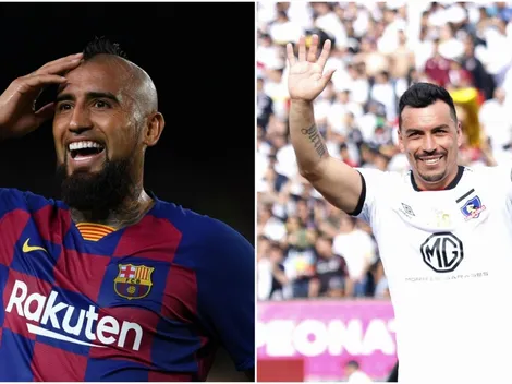 Arturo Vidal celebra a la “leyenda” Esteban Paredes