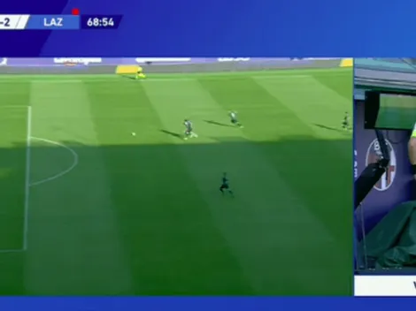 ¡Roja para el Pitbull! Medel es expulsado por el VAR ante la Lazio