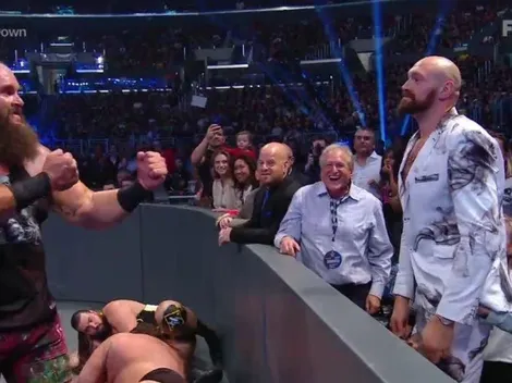 Video | Tyson Fury se calienta con Braun Strowman en WWE