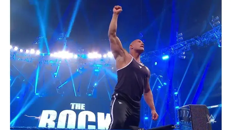 The Rock en casa.